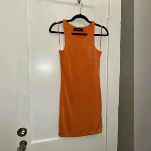 Women’s Lioness Orange Sleeveless Bodycon Dress